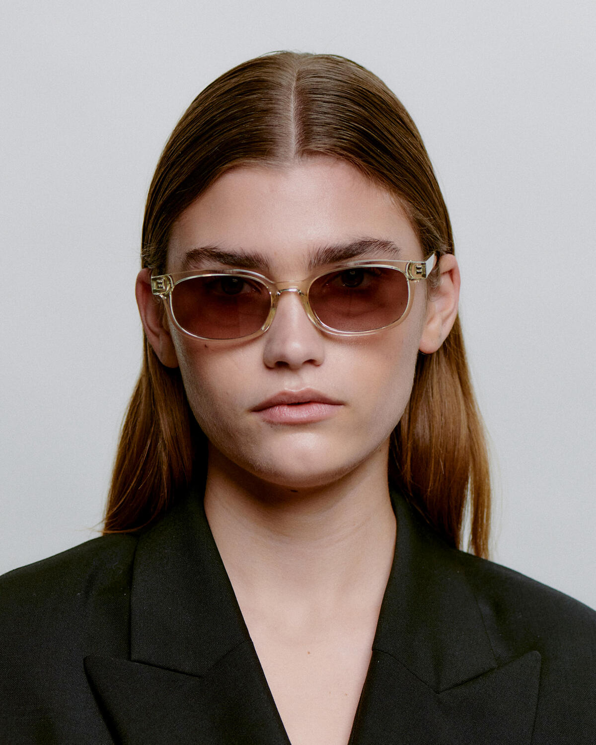 Charlie solbrille - Ecru Transparent